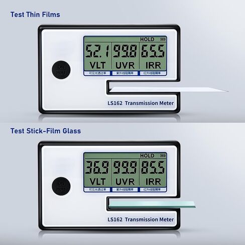 Portable Solar Tester Meter, Digital Window Tint Meter Filmed Glass Tester UV IR Rejection Meter Spectrum Tester IR 950nm UV 365nm VR 550nm LS162 in Saudi Arabia