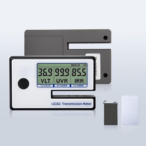 Portable Solar Tester Meter, Digital Window Tint Meter Filmed Glass Tester UV IR Rejection Meter Spectrum Tester IR 950nm UV 365nm VR 550nm LS162 in Saudi Arabia