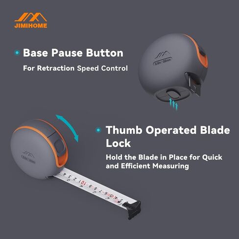 Household Tool Essential 12 Ft. Tape Measure 3.5 m Metric Imperial Wear Corrosion Resistant Nylon-Coating Impact-Resistant Retraction Speed Control Blade Lock True Zero Belt Clip Wrist Strap in Saudi Arabia