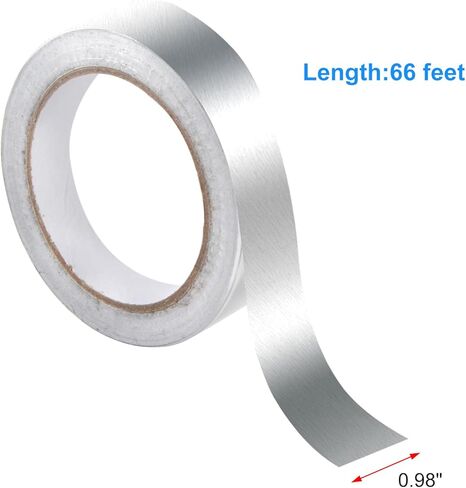 قطعتان من شريط رقائق الألومنيوم الفاخر، أشرطة أنابيب معدنية فضية مع دعامة لاصقة، شريط عازل شديد التحمل لدرجة الحرارة العالية لحوض حوض المطبخ وختم الجدار (2.5 سم) in Kuwait