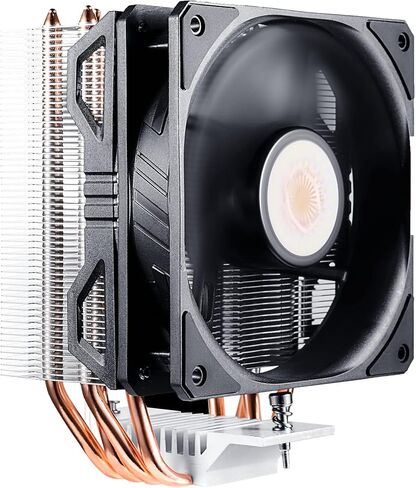 Cooler Master Hyper T20 Compact CPU Air Cooler, 95mm Fan, Dual Copper Heat Pipe, Direct Contact for AMD Ryzen AM4, Intel LGA1200/1151 (RR-T20-20FK-R1),Silver in Saudi Arabia