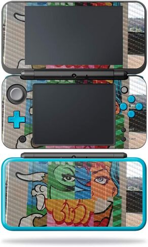 غلاف MightySkins من ألياف الكربون لجهاز Nintendo New 2DS XL - Genius | لمسة نهائية واقية ومتينة من ألياف الكربون | سهل التطبيق والإزالة وتغيير الأنماط | صنع في الولايات المتحدة الأمريكية in Kuwait