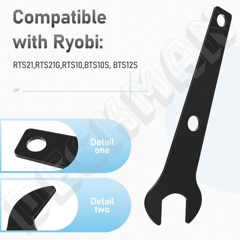 0101010312 0101010313 COMBO00139 مجموعة مفاتيح منشار الطاولة متوافقة مع Ryobi RTS21، RTS21G، RTS10، BTS10S، BTS12S، Craftsman 315228310، 315228590، 315284610 منشار الطاولة in Kuwait
