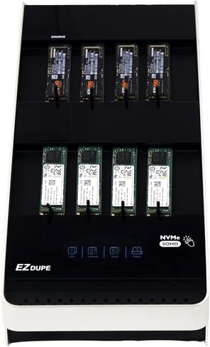 ناسخة شاشة لمس 1 إلى 7 M.2 NVMe - مستنسخ وممسحة لـ M2 (PCIe NVMe) M-Key B+M Key 2230 2242 2260 2280 ناسخة القرص الصلب لذاكرة فلاش SSD الداخلية (الإصدار 1) in Kuwait