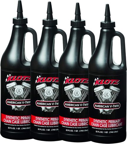 Klotz American V-Twin Synthetic Primary Chain Case Motorcycle Oil Lubricant for Harley-Davidson Big Twin Engines | Friction Wear Protection - 1 Quart, KH-C80 in Saudi Arabia