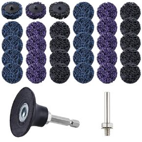 32 PCS Quick Change Easy Strip Discs for Drills, 2" Paint Stripper Wheel Disc with 1/4" Hex Shank, Poly Abrasive Wheel Die Grinder Attachments for Paint Coating Rust Welds Oxidation Removal in Kuwait