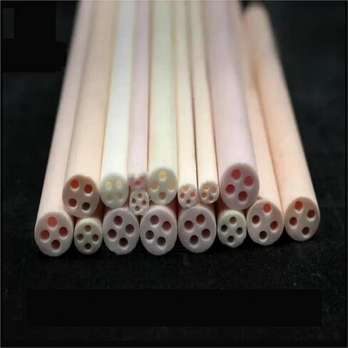1pcs 95 Alumina Ceramic High-Purity Four Hole Corundum Tube Thermocouple Core Porous Insulation Tube 1 Meter Long(12x3.9) in Saudi Arabia
