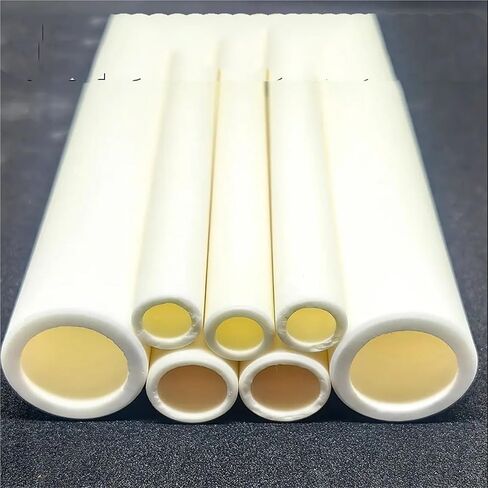Alumina Ceramic Tube Aluminum Oxide 1600°C High Temperature Resistant Insulation Hollow Thermocouple Protection Ceramic Tube(15x20x100 1pcs) in Saudi Arabia