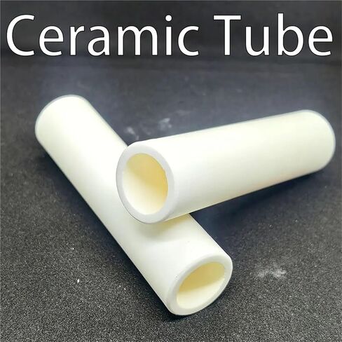 Alumina Ceramic Tube Aluminum Oxide 1600°C High Temperature Resistant Insulation Hollow Thermocouple Protection Ceramic Tube(15x20x100 1pcs) in Saudi Arabia