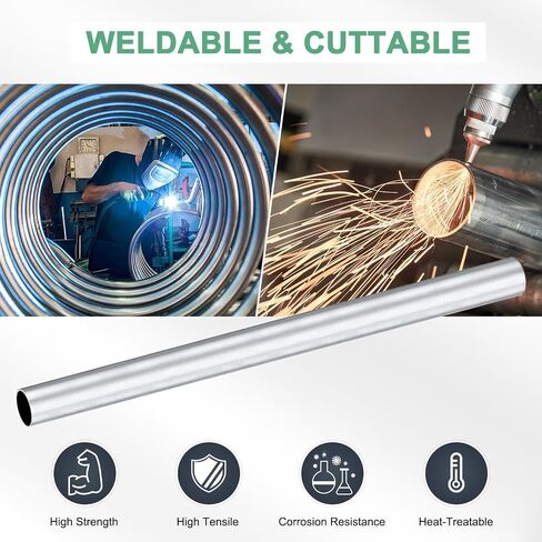 1-Pack 400mm 6063 Aluminum Round Tube, 20mm ID 30mm OD Seamless Aluminum Tubing for Construction/Machining/DIY Crafting, Metal Straight Pipe [0.79x1.18x15.7IN] in Saudi Arabia