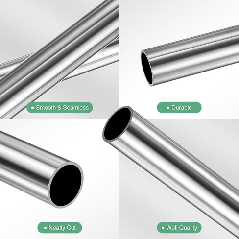150mm 304 Stainless Steel Tube, 22mm OD 1.5mm Wall Thickness Seamless Stainless Steel Tubing for Construction/Machining/DIY Crafting, Metal Straight Pipe [0.87x0.06x6IN] in Saudi Arabia