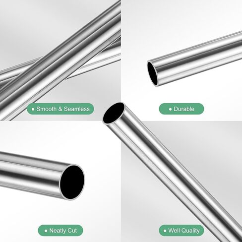 150mm 304 Stainless Steel Tube, 22mm OD 1.5mm Wall Thickness Seamless Stainless Steel Tubing for Construction/Machining/DIY Crafting, Metal Straight Pipe [0.87x0.06x6IN] in Saudi Arabia