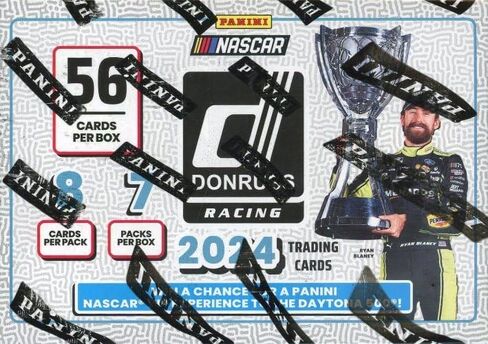2024 Panini Donruss Nascar Racing EXCLUSIVE Factory Sealed Blaster Box with AUTOGRAPH or MEMORABILIA & 56 Cards! Includes (14) INSERTS or PARALLELS! Look for Rare Slingshot Inserts! in Saudi Arabia