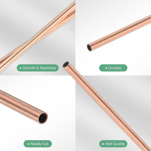 1 pack 200mm النحاس النحاس أنبوب ، 19 مم OD 1mm سماكة الجدار H65 النحاس الأنابيب سلس للبناء/التصنيع/صياغة DIY ، الأنابيب المعدنية المستقيمة [0.75x0.04x7.9in] in Kuwait