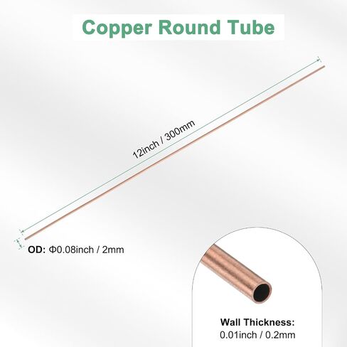 1 pack 200mm النحاس النحاس أنبوب ، 19 مم OD 1mm سماكة الجدار H65 النحاس الأنابيب سلس للبناء/التصنيع/صياغة DIY ، الأنابيب المعدنية المستقيمة [0.75x0.04x7.9in] in Kuwait