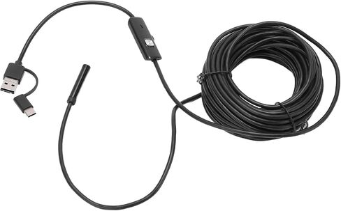 Premium Materials Portable Endoscope with 7mm Camera, 640x480 Resolution, ABS, 6 LED for Android, XP, (10m) in Saudi Arabia