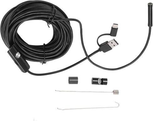 Premium Materials Portable Endoscope with 7mm Camera, 640x480 Resolution, ABS, 6 LED for Android, XP, (10m) in Saudi Arabia