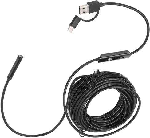 Premium Materials Portable Endoscope with 7mm Camera, 640x480 Resolution, ABS, 6 LED for Android, XP, (10m) in Saudi Arabia