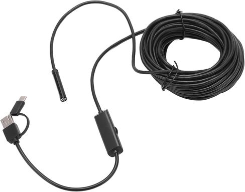 Premium Materials Portable Endoscope with 7mm Camera, 640x480 Resolution, ABS, 6 LED for Android, XP, (10m) in Saudi Arabia