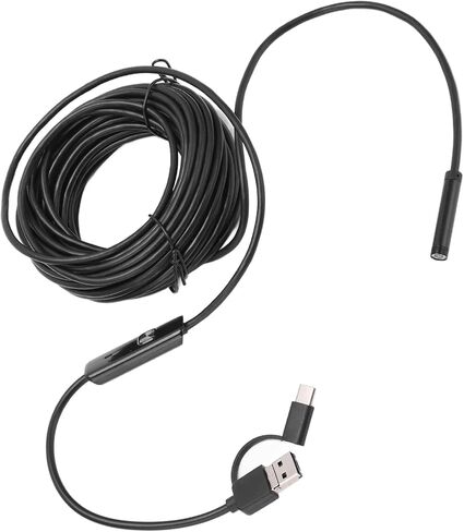 Premium Materials Portable Endoscope with 7mm Camera, 640x480 Resolution, ABS, 6 LED for Android, XP, (10m) in Saudi Arabia