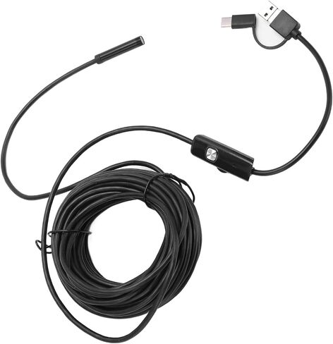 Premium Materials Portable Endoscope with 7mm Camera, 640x480 Resolution, ABS, 6 LED for Android, XP, (10m) in Saudi Arabia