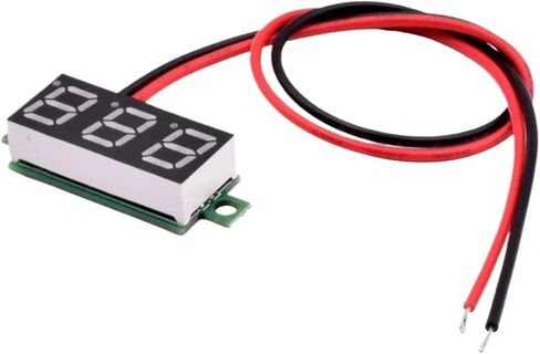 5 قطعة 0.28 بوصة LED Voltmeter DC 0-100V 2.3-30V (5pcs LED Red ، DC 0-100V 3Cable) in Saudi Arabia