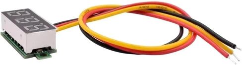 5 قطعة 0.28 بوصة LED Voltmeter DC 0-100V 2.3-30V (5pcs LED Red ، DC 0-100V 3Cable) in Saudi Arabia