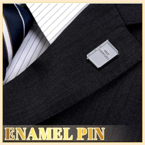 ORG Enamel Pin Holy Scripture Square Pins for Suit Jacket Enamel Org Lapel Pin for Men Women Jehovah's Witness Lapel Pins Women Men Badge Bulk Gift in Saudi Arabia