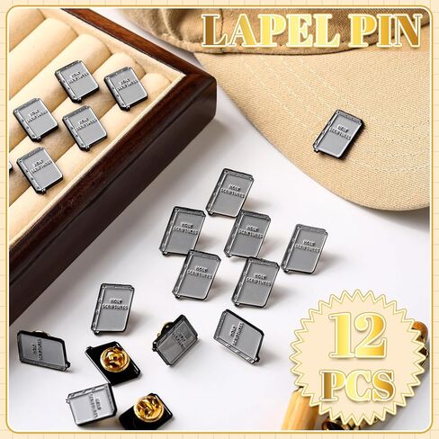 ORG Enamel Pin Holy Scripture Square Pins for Suit Jacket Enamel Org Lapel Pin for Men Women Jehovah's Witness Lapel Pins Women Men Badge Bulk Gift in Saudi Arabia