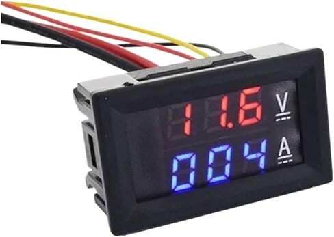 1pcs 0.56 بوصة Voltmeter Red و Blue LED (Shunt ، 0-999ma) in Saudi Arabia
