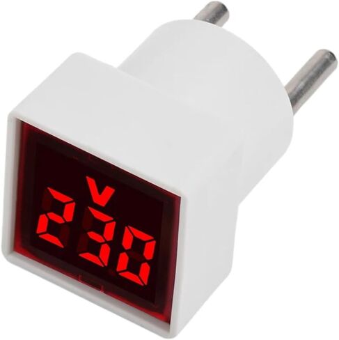 1PCS Square Voltmeter LED AC 50-500V (أحمر) in Saudi Arabia