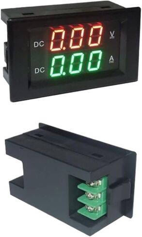 1PCS 100A LED الجهد الرقمي Dual Meter (Black ، DC0-100V) in Saudi Arabia