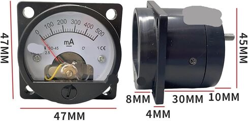قطعة واحدة من مقياس Ammeter So-45 Round Tannog Meter Black (200ma) in Saudi Arabia