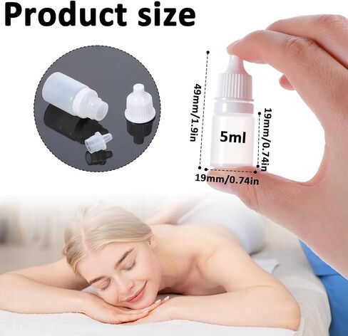 زجاجة قطارة بلاستيكية 8pcs ، زجاجة زجاجة زجاجة زجاجة ميني زجاجة 15 مل/0.5 أوقية ، حاويات قابلة لإعادة التعبئة مع غطاء قابلة لإعادة التعبئة مع غطاء وتوصيل زجاجات بحجم السفر الفارغ (15 مل) in Saudi Arabia