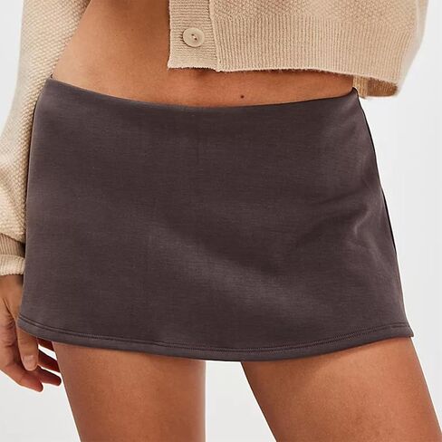 Womens Y2K Micro Mini Skirt Low Rise Pencil Skort A Line Strims Withity With Mobicets in Kuwait