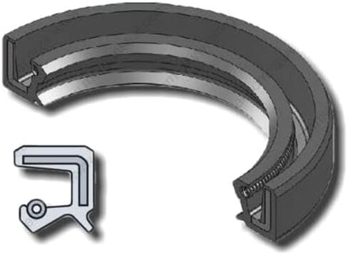 EAI Oil Seal 1.250"x2.000"x0.500" TC Double Lip w/Spring. 1 1/4"x2"x1/2" Metal Case w/NBR Coating in Saudi Arabia