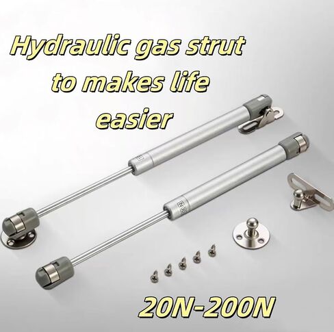 2pcs Kitchen Cupboard Hinge Gas Spring Strut,Close Hinges 20N 30N 40N 50N 60N- 120N 150N 200N(20N) in Saudi Arabia
