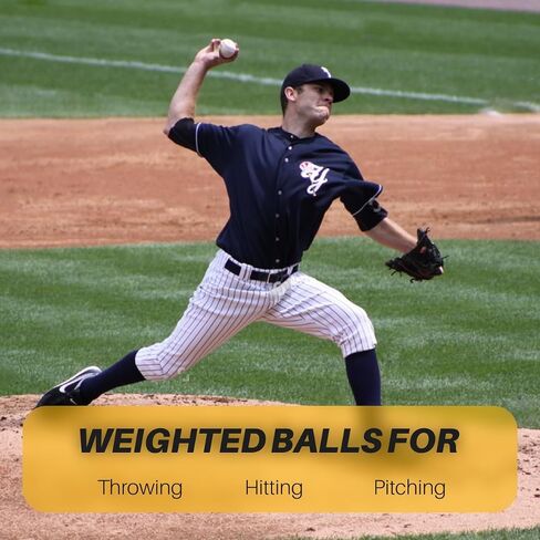 Premier Pitching Weighted Leather Baseballs | Weighted Training Balls to Improve Power & Pitching Training | Increase Pitch Velocity for All Skill Levels in Saudi Arabia
