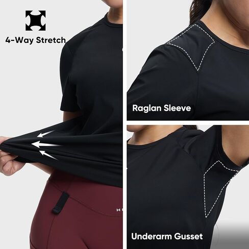 HOTSUIT Sauna Shirt for Women Sweat Vest Sauna Suit Body Shaper Top Short Sleeve for Gym Exercise in Kuwait