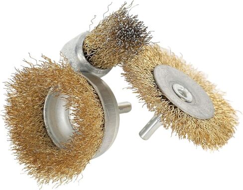 Yosoo Electric Drill Wire Brush for 4500RPM Maximum - 3Pcs Set with Stainless Steel Material - for Removing , Paint and Burrs on Wide Flat Surfaces, Small Areas and Screw Heads in Saudi Arabia