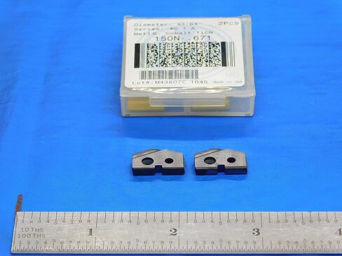 2pcs جديد Amec 43/64 " #0 T-A 150n-.671 TICN Coated Cobalt Spade Drills-DE1014AA3 in Saudi Arabia