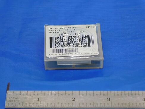 2pcs جديد Amec 43/64 " #0 T-A 150n-.671 TICN Coated Cobalt Spade Drills-DE1014AA3 in Saudi Arabia