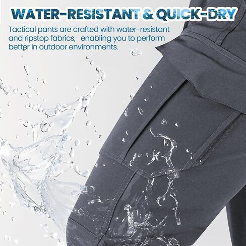Men's Tactical Hiking Pants - Water-Resistant Cargo Work Pants, Military-Grade Construction & Outdoor Pants for Men in Saudi Arabia