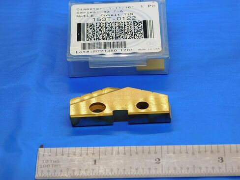 1PC AMEC 1-11/16 "Series #3 T-A 153T-0122 TIN COBALT Spade Drill Insert 1.6875-DE1004AA3 in Saudi Arabia