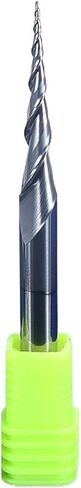 3.175/4/6/8mm Shank Ball Nose Taper End Mill Solid Carbide CNC Router Bits Taper Milling Tools 2 Flute Milling Cutter(4.0xR0.75x15x50L) in Saudi Arabia