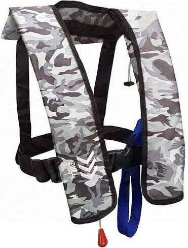 Manual Inflatable Life Jacket|Life Vest for Adults|PFD Low Profile|Supports up to 330 lbs(YSH700) in Saudi Arabia