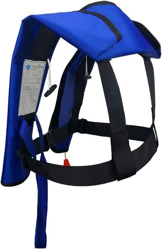 Manual Inflatable Life Jacket|Life Vest for Adults|PFD Low Profile|Supports up to 330 lbs(YSH700) in Saudi Arabia
