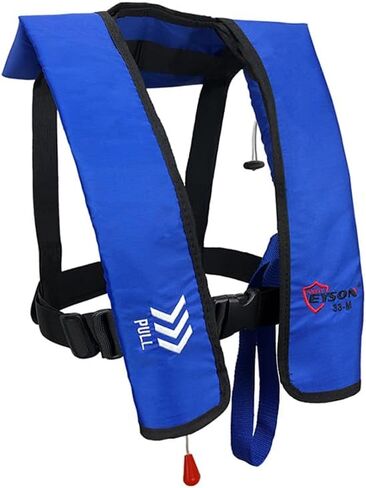Manual Inflatable Life Jacket|Life Vest for Adults|PFD Low Profile|Supports up to 330 lbs(YSH700) in Saudi Arabia