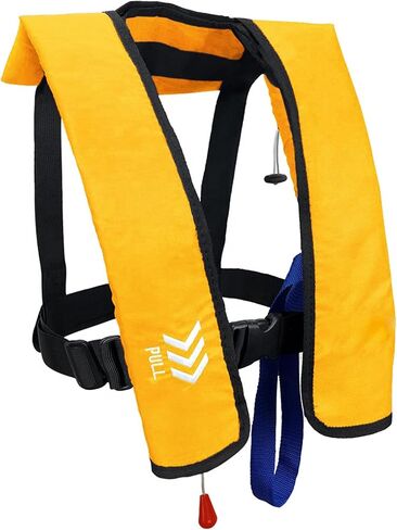 Manual Inflatable Life Jacket|Life Vest for Adults|PFD Low Profile|Supports up to 330 lbs(YSH700) in Saudi Arabia