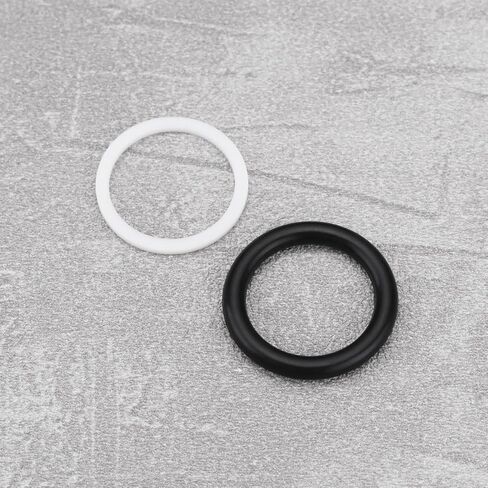 20pcs Quick release relect joulering rubber o ring searing gasket 25 × 20x2.5 مم و 24.8x20.6x1.3mm متوافق مع جرار توصيل BG3 ، بالأبيض والأسود in Saudi Arabia